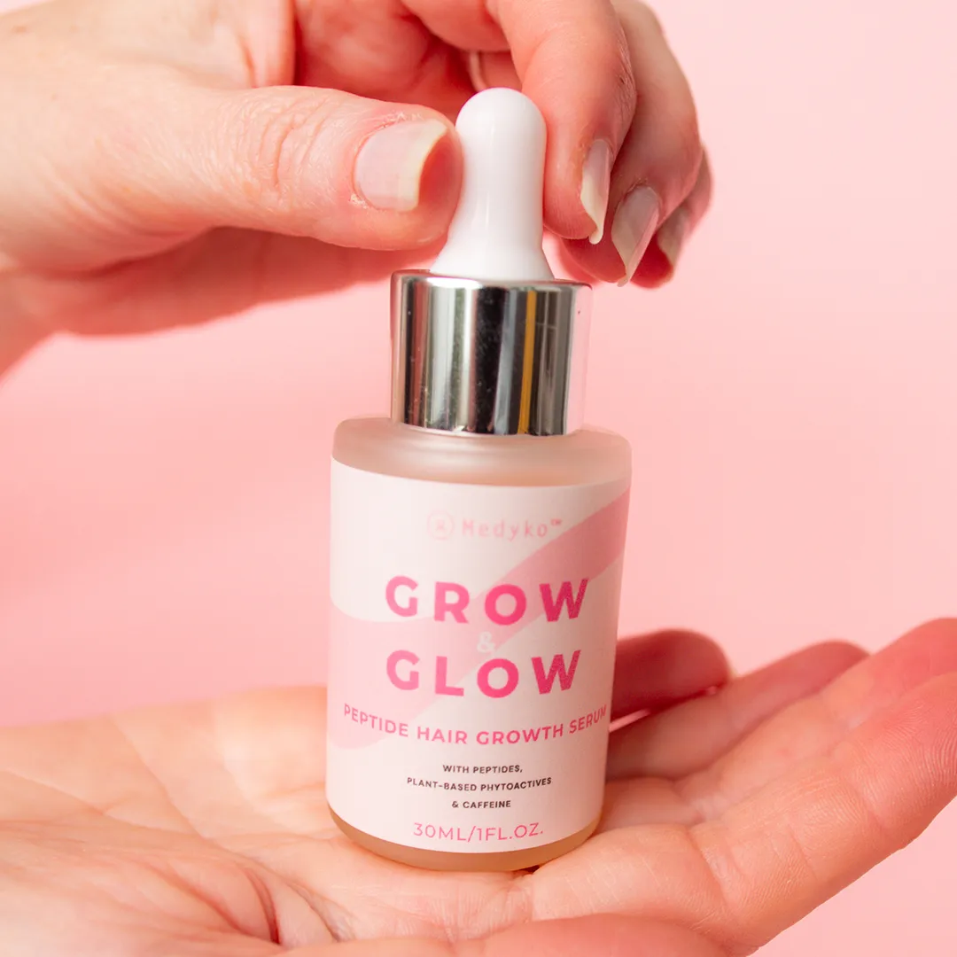 Grow & Glow Serum being demonstrated