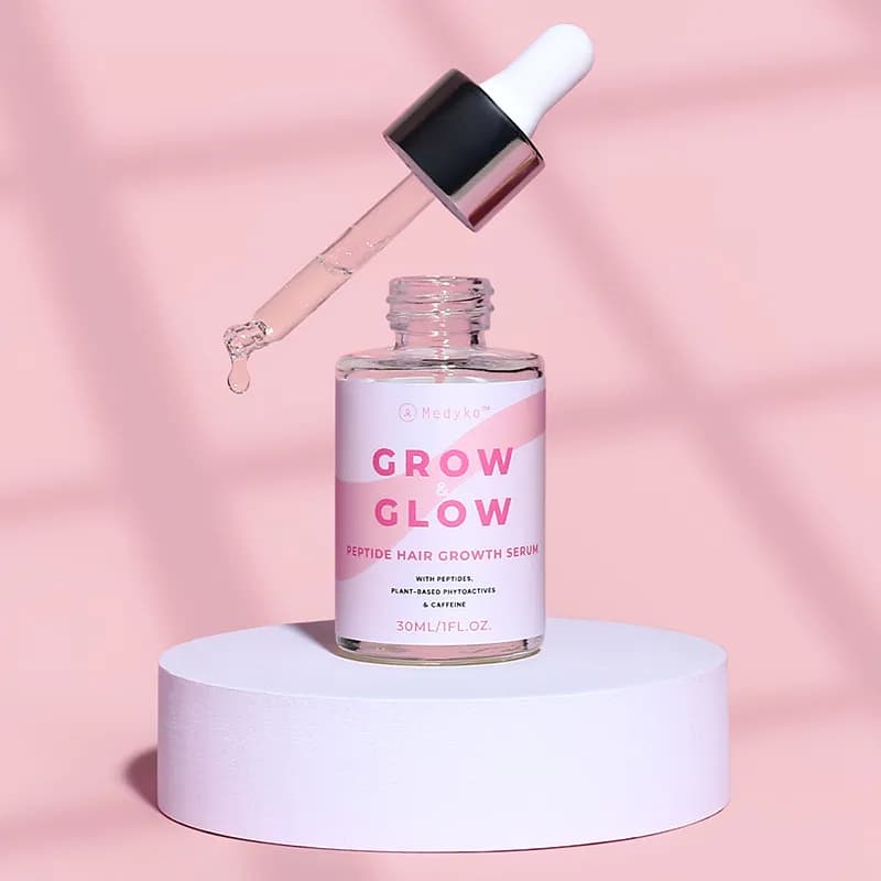 Grow & Glow Serum being demonstrated